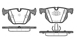 Тормозные колодки REMSA   381.40-AF