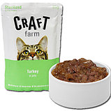 Craft Farm Sterilized, Крафт влажный корм для стерилизованных кошек в желе с индейкой, пауч 85гр., фото 2