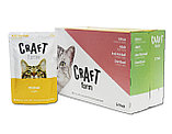 Craft Farm Hairball, Крафт влажный корм для взрослых кошек, выведение шерсти, курица в желе, пауч 85гр., фото 3