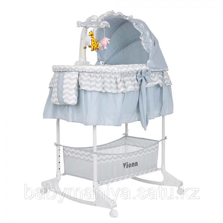 Колыбель Pituso 3 в 1 Viana Wave Grey