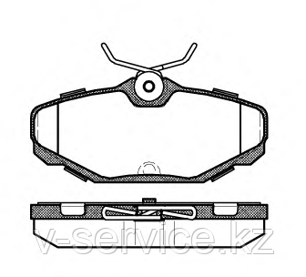 Тормозные колодки REMSA 455.00-AF
