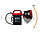 Светодиодный налобный и ручной фонарь шахтерский с большим аккумулятором KM-206 2 в 1, фото 7