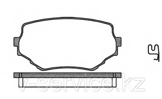 Тормозные колодки REMSA   594.02-AF