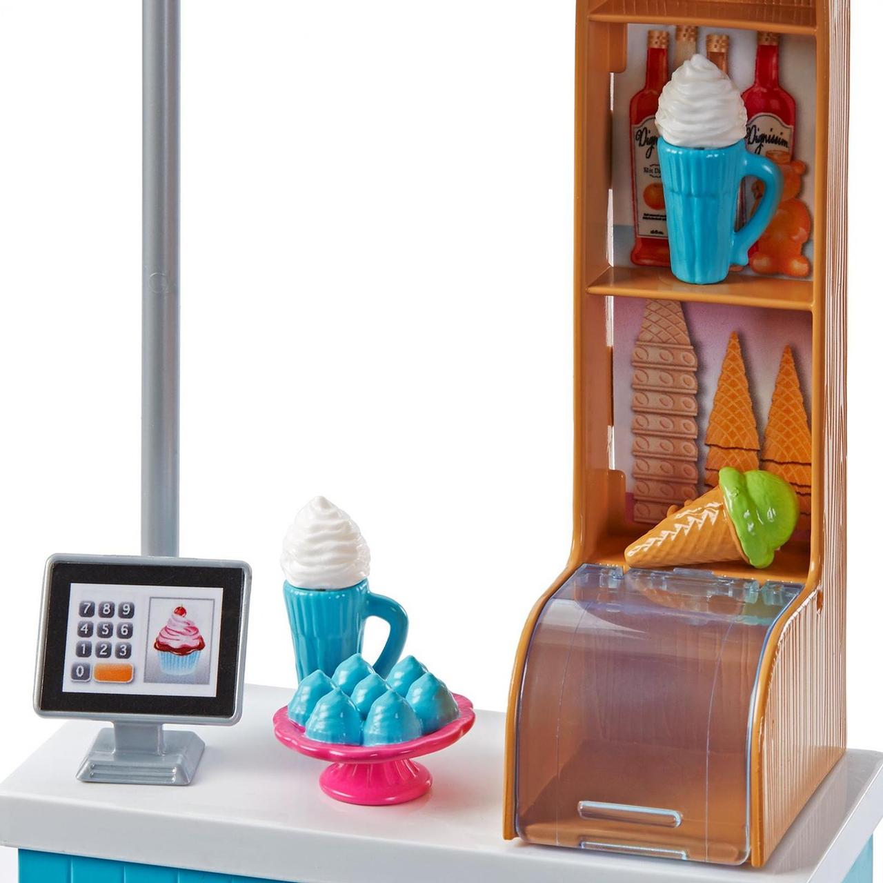 Barbie Игровой набор Магазин Кафе-мороженое с куклами Барби и Челси - фото 6 - id-p87726744