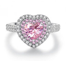 Кольцо "Розовое сердце"