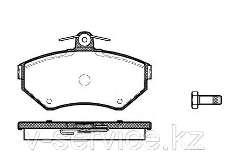 Тормозные колодки REMSA 631.00-AF