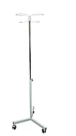 Штатив, никелированный для инфузионных вливаний (На колесах)
