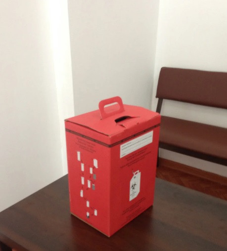 Контейнер картонный для сбора медицинских отходов на 5 л класс В - фото 2 - id-p66318990