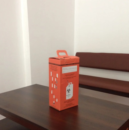Контейнер картонный для сбора медицинских отходов на 5 л класс В - фото 3 - id-p66318990