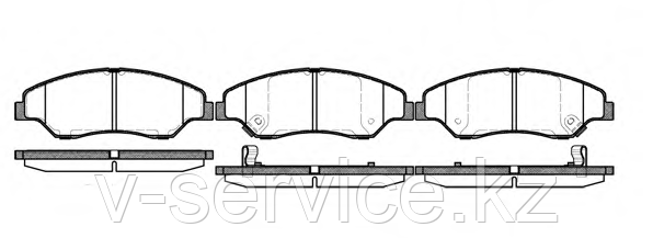 Тормозные колодки REMSA   739.02-AF
