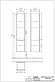 Шкаф-пенал (дерево белое) 350х1650х370 мм Subway 2.0 A709 10 E8 Villeroy&Boch, фото 2