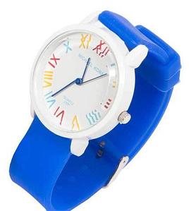 Часы наручные реплика Michael Kors MK-2491 на силиконовом ремешке (Синий)