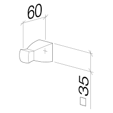 Крючок Square 83.251.910.00 Villeroy&Boch - фото 2 - id-p87733208