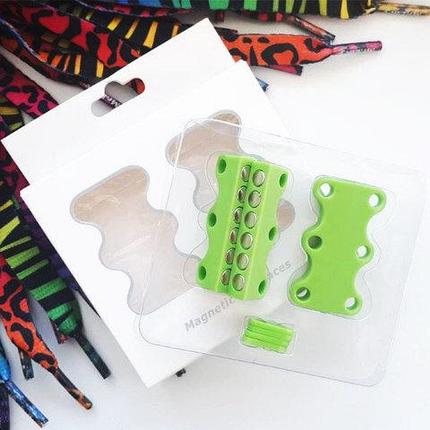 Умные магниты для шнурков Magnetic Shoelaces (Зеленый / Для взрослых), фото 2