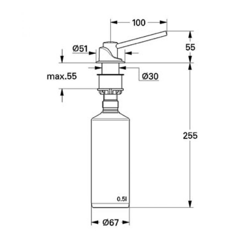 Дозатор Grohe Soap Lotion Dispenser 28891000 - фото 2 - id-p87734124