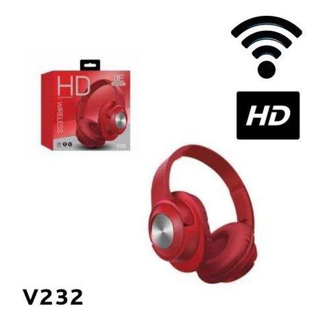 Bluetooth-наушники беспроводные HD Wireless V232 (Красный) - фото 1 - id-p71032665