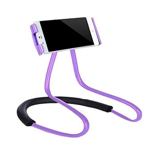 Держатель универсальный гибкий для телефона на шею (Фиолетовый)