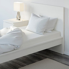 Простыня натяжная НАТТЭСМИН белый, 90x200 см ИКЕА, IKEA, фото 2
