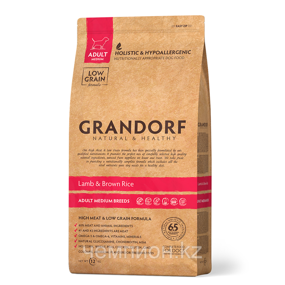 583123 GRANDORF Medium Adult Lamb, Грандорф сухой корм для собак средних пород, ягнёнок с рисом, уп.12 кг.