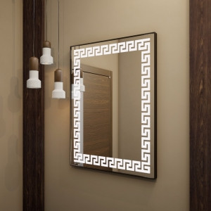 Зеркала с подсветкой для ванных комнат (LED) размер 100 см на 80 см. - фото 1 - id-p68006282