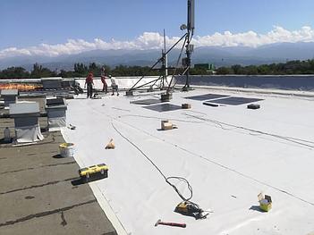Ремонт кровли ЖД Вокзал, Алматы 1, Пвх мембраной "ДЕКОПРАН", 1.2мм 2