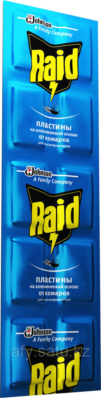 Пластины на фумигатор raid рейд