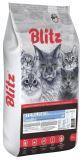 BLITZ STERILISED, с Индейкой 10кг сухой корм для стерилизованных кошек