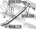 Новые рессоры Mitsubishi L200 Л200 4150A094 Митсубиси ресоры, фото 3