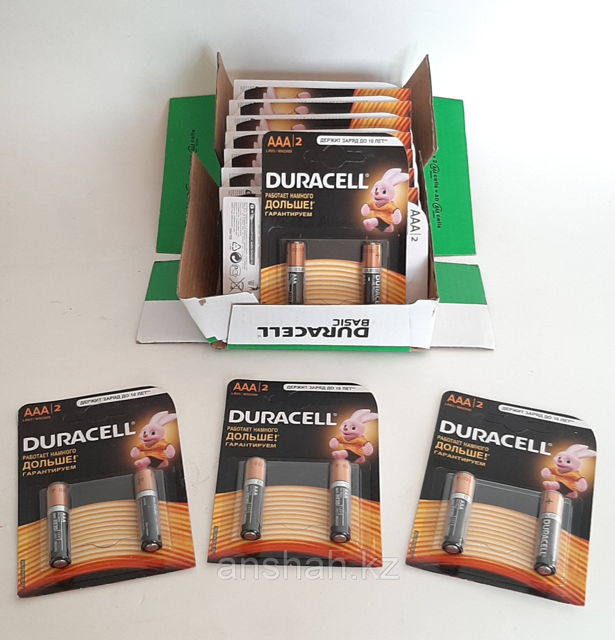 Батарейки Duracell на блистере 2 шт. (48 шт в пачке) мизинчиковые ААА (600 шт)