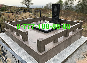 Оградки из гранита на кладбище, фото 2