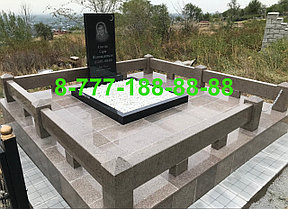 Оградки из гранита на кладбище, фото 2