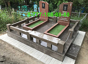 Оградки из гранита на кладбище, фото 2