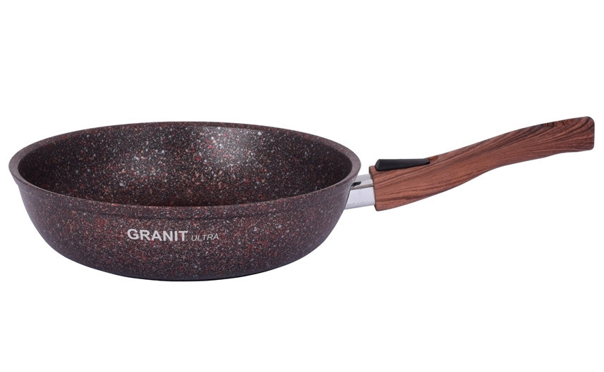 Сковорода со съемной ручкой 240 мм, "Granit ultra" (red)