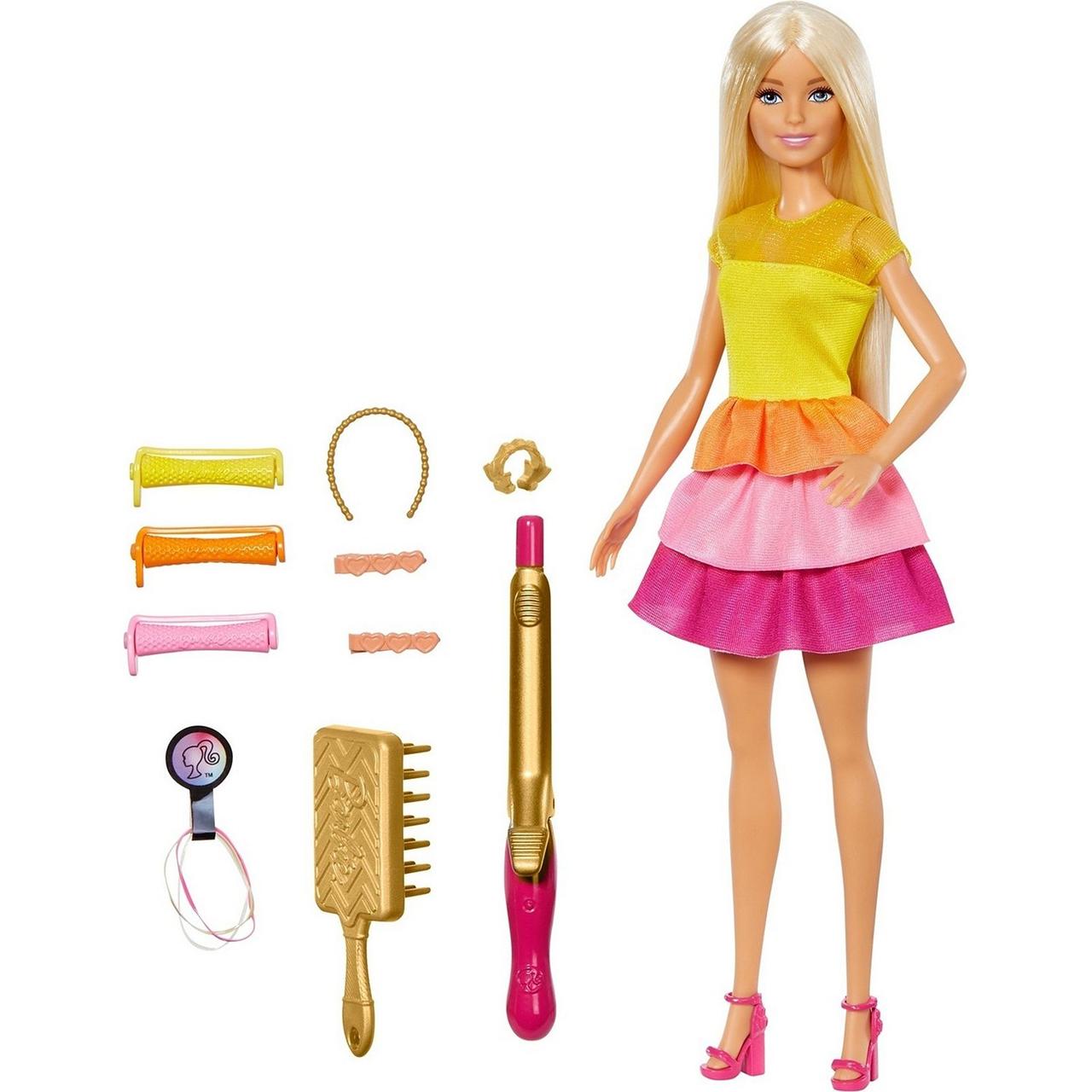 Кукла Barbie в модном наряде с аксессуарами для волос - фото 1 - id-p87763210