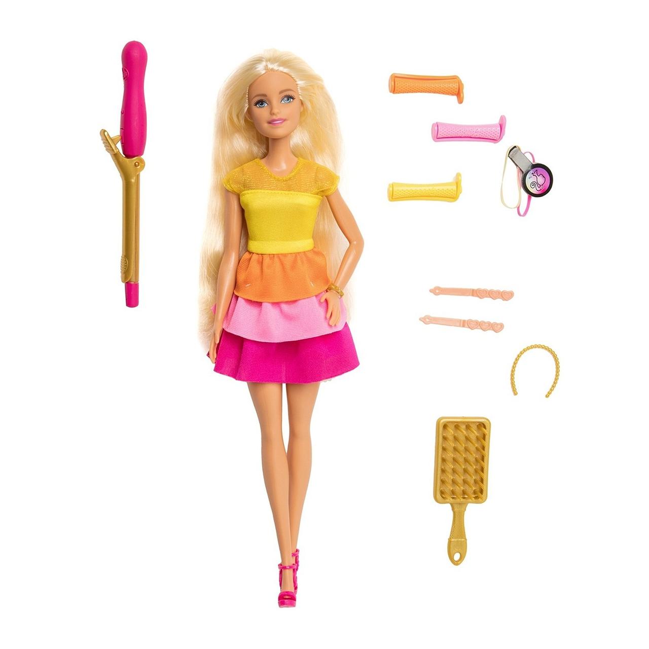 Кукла Barbie в модном наряде с аксессуарами для волос