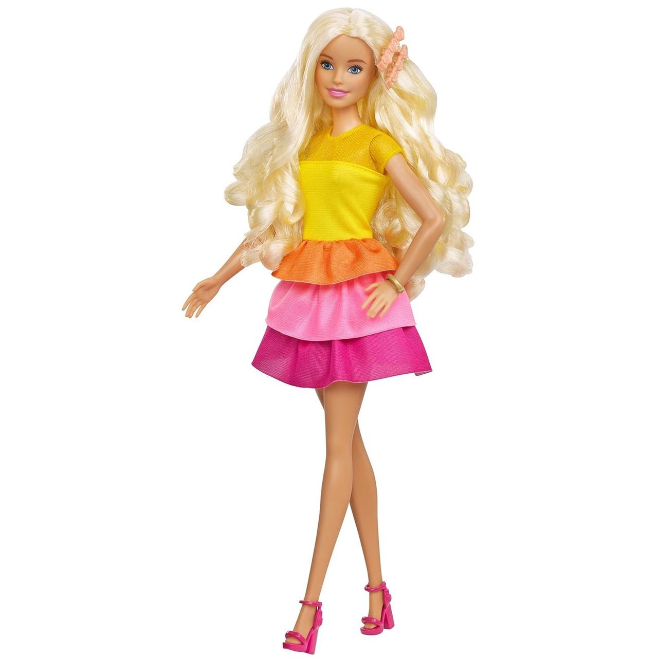 Кукла Barbie в модном наряде с аксессуарами для волос