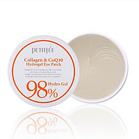 Petitfee 98% Collagen+CoQ10 гидрогельді к зге арналған гидрогельді патчтар