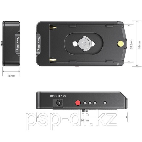 Плата питания SmallRig NP-F Battery Adapter Plate EB2504 - фото 5 - id-p83125930