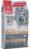 BLITZ ADULT MINI&TOY 2кг с Курицей сухой корм для взрослых собак миниатюрных и мелких пород