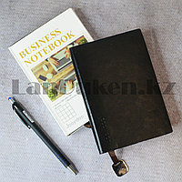 Блокнот в клетку 116 листов формат 72k 10см х 14,3см Business notebook QD-1006-72k маленький черный