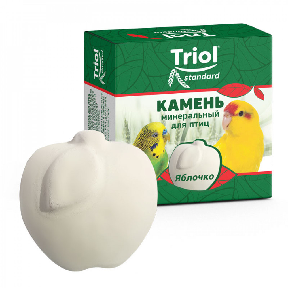 Минеральный камень для птиц Triol "Яблочко"