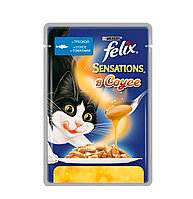 Felix Sensations с треской в соусе с томатами