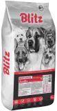 BLITZ ADULT ГОВЯДИНА и РИС 15кг полнорационный сухой корм для взрослых собак BEEF & RICE