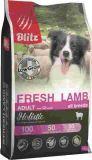 BLITZ Holistic ADULT 500г Свежий Ягненок, низкозерновой корм для взрослых собак всех пород FRESH LAMB