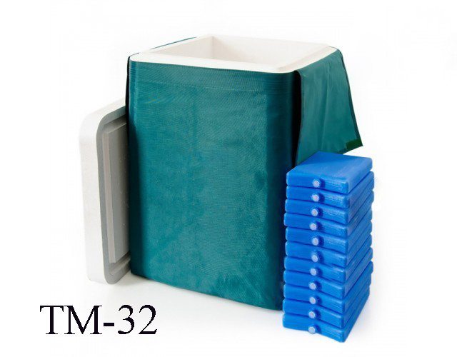 Термоконтейнер ТМ-32 (В комплекте 11 хладоэлементов) - фото 1 - id-p67099620