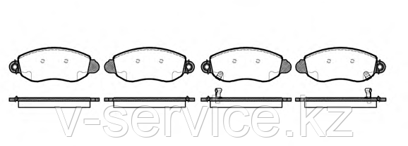 Тормозные колодки REMSA   772.02-AF, фото 1