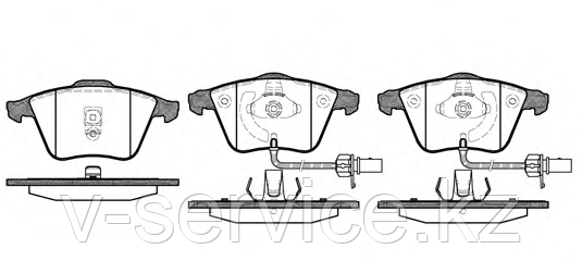 Тормозные колодки REMSA   964.02-AF