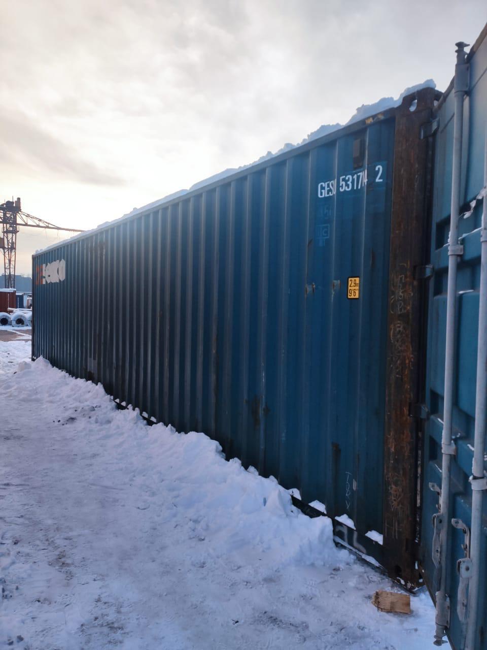 Пустой морской контейнер 40-ка футовый без документов - фото 3 - id-p87787248