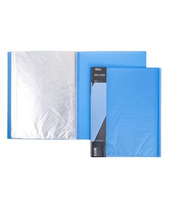 Папка пластиковая "Hatber", А4, 700мкм, 20 вкладышей, 14мм, серия "Diamond Синяя"