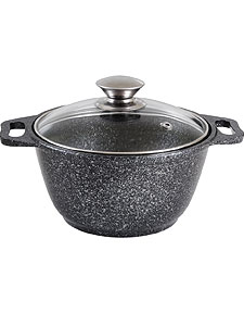 Кастрюля Мраморная кмт22а 2,0л,ст.крышка